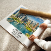 Custom Chicago Wall Art, Illinois Poster ポスター