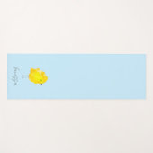 Custom Chick Chicken yellow stylish chic sweet ヨガマット (正面(横))