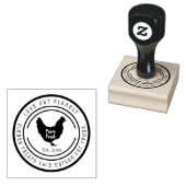 Custom Chicken Egg Carton Return Stamp ラバースタンプ (押印)