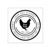 Custom Chicken Egg Carton Return Stamp ラバースタンプ (インプリント)