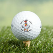  Custom Chicken Egg Debate Funny Golf Ball Gift ゴルフボール (インサイチュ 木)