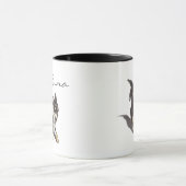 Custom Chihuahua Art Mug with Personalized Name マグカップ (中央)