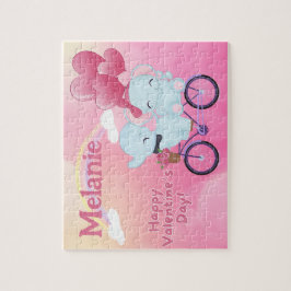 Custom Child Name Valentine's Day Puzzle  ジグソーパズル