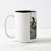 Custom China Cup – One Family, One Heart ツートーンマグカップ (左)