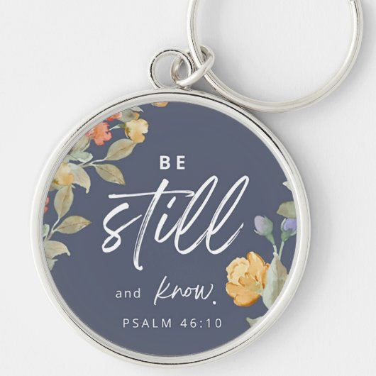 Custom Christian Be Still and Know キーホルダー (正面)