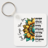 Custom Christian Forgiven Custom Bible Verse キーホルダー (正面)