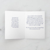 Custom Christian Graduation カード (内部)