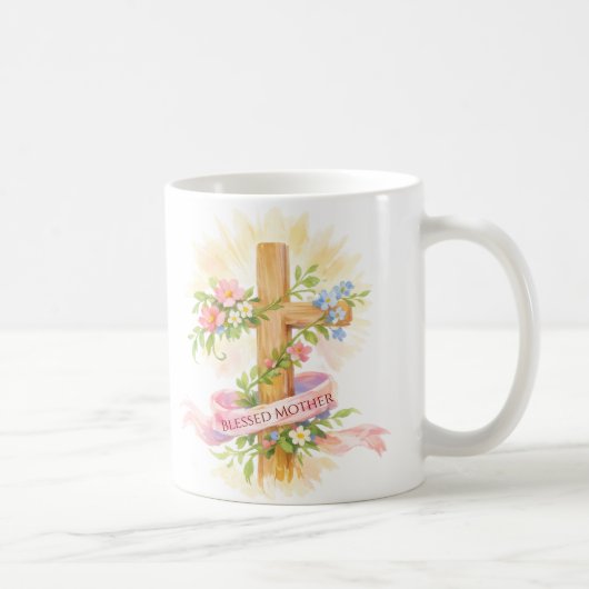 Custom Christian Mother’s Day Cross Mug コーヒーマグカップ (右)