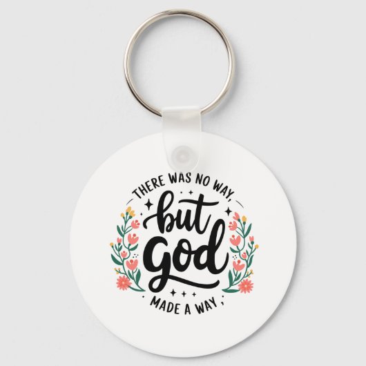 Custom Christian No Way But God キーホルダー (正面)