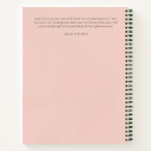 Custom Christian Postpartum Journal For New Moms ノートブック (裏面)