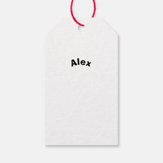 Custom Christmas ギフトタグ (裏面)