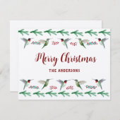 Custom Christmas シーズンカード (正面/裏面)