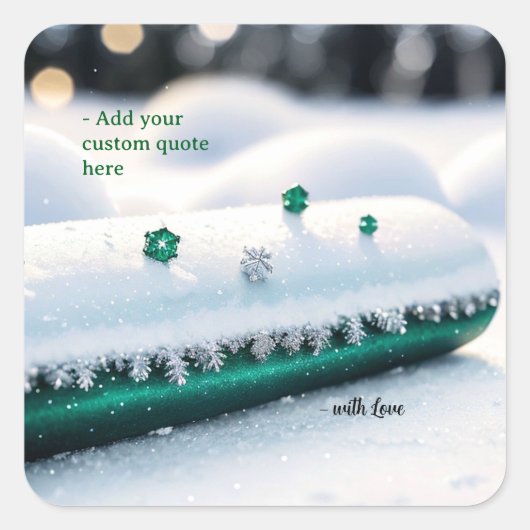 Custom Christmas スクエアシール (正面)