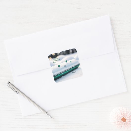 Custom Christmas スクエアシール (封筒)