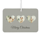 Custom Christmas Air Freshener | Family Photos カーエアーフレッシュナー (正面)