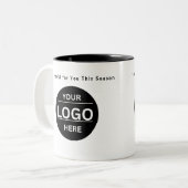 Custom Christmas Business Logo Branded Coffee Mug ツートーンマグカップ (正面左)