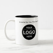 Custom Christmas Business Logo Branded Coffee Mug ツートーンマグカップ (左)
