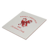 Custom Christmas candy cane with bow タイル (側面)