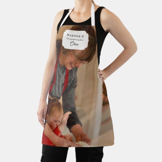 Custom Christmas Cookie Baking Crew Personalized エプロン (インサイチュ)