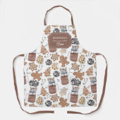 Custom Christmas Cookie Baking Crew Personalized エプロン (正面)