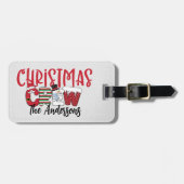 Custom Christmas Crew Family ラゲッジタグ (正面横)