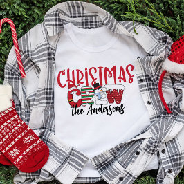 Custom Christmas Crew Family Christmas Shirts Tシャツ