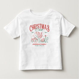 Custom Christmas Crew Matching Family Group トドラーTシャツ