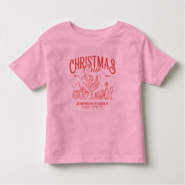 Custom Christmas Crew Matching Family Group トドラーTシャツ