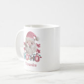 Custom Christmas Cute Santa “Ho Ho Ho” Holiday  コーヒーマグカップ (正面左)