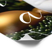 Custom Christmas Dog Making Memories ポスター (コーナー)