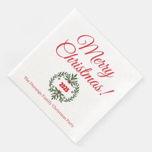 Custom Christmas Festive Floral Wreath Dinner (コーナー)