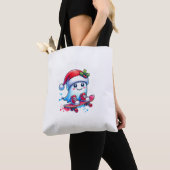 Custom Christmas gift bag,Xmas Holiday Presents トートバッグ (クローズアップ)