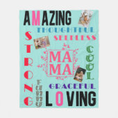 Custom Christmas Gift For Mom - Personalized Photo フリースブランケット (正面)
