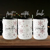 Custom Christmas Glitter Snowflake Mug for Women マグカップ