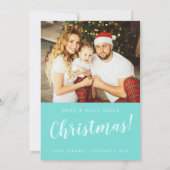 Custom Christmas Greeting Card with Photo シーズンカード (裏面)