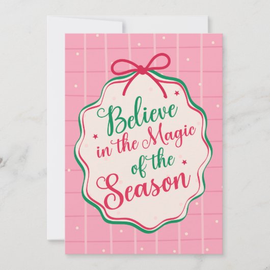 Custom Christmas Greeting Card with Photo シーズンカード (正面)