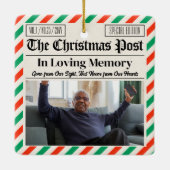 Custom Christmas Memorial Gift, In Loving Memory セラミックオーナメント (裏面)