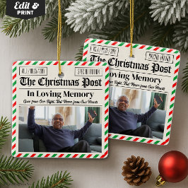 Custom Christmas Memorial Gift, In Loving Memory セラミックオーナメント