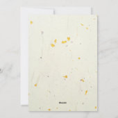 Custom Christmas Minimal Japanese Calligrapy Gold  シーズンカード (裏面)