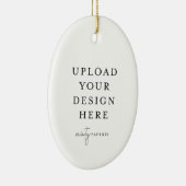 Custom Christmas Ornament - Upload your Photo セラミックオーナメント (右)