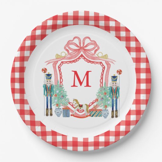 Custom Christmas Party Plates ペーパープレート (正面)