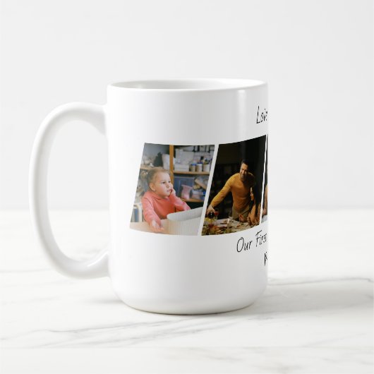 Custom Christmas Photo Coffee Mug コーヒーマグカップ (左)