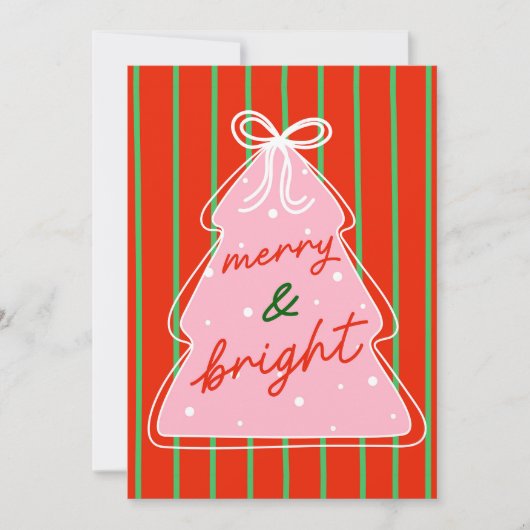 Custom Christmas Photo Greeting Card シーズンカード (正面)