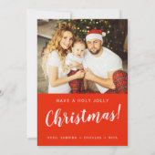 Custom Christmas Photo Greeting Card シーズンカード (裏面)