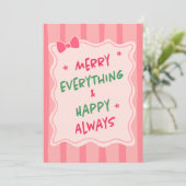 Custom Christmas Photo Greeting Card シーズンカード (スタンド正面)