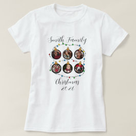 Custom Christmas Photo Ornament Design with Festiv Tシャツ