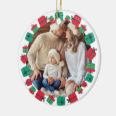 Custom Christmas presents セラミックオーナメント (左)