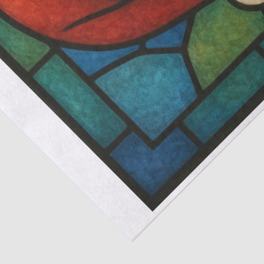 Custom Christmas Santa Art Deco Stained Glass 薄葉紙 (詳細)