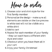 Custom Christmas Squad Family Christmas Shirts Tシャツ