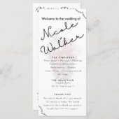 Custom Christmas theme wedding program (正面/裏面)